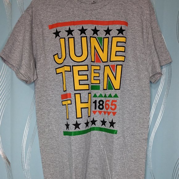 Other - June teenth 1865 Grey T shirt With Yellow Graphics Size Medium (12)